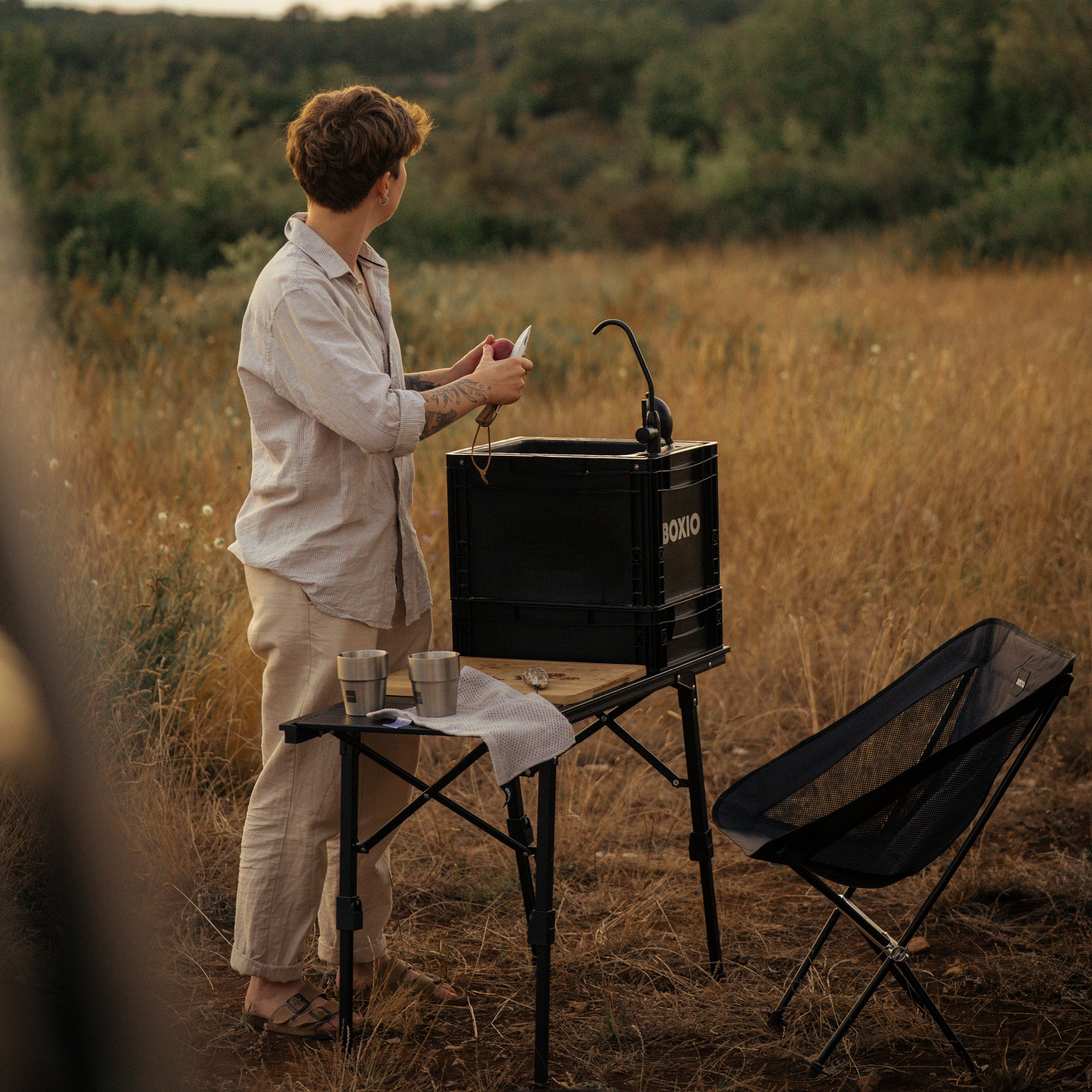 4er-Set BOXIO CHAIR I Campingstuhl-Set in SOLO