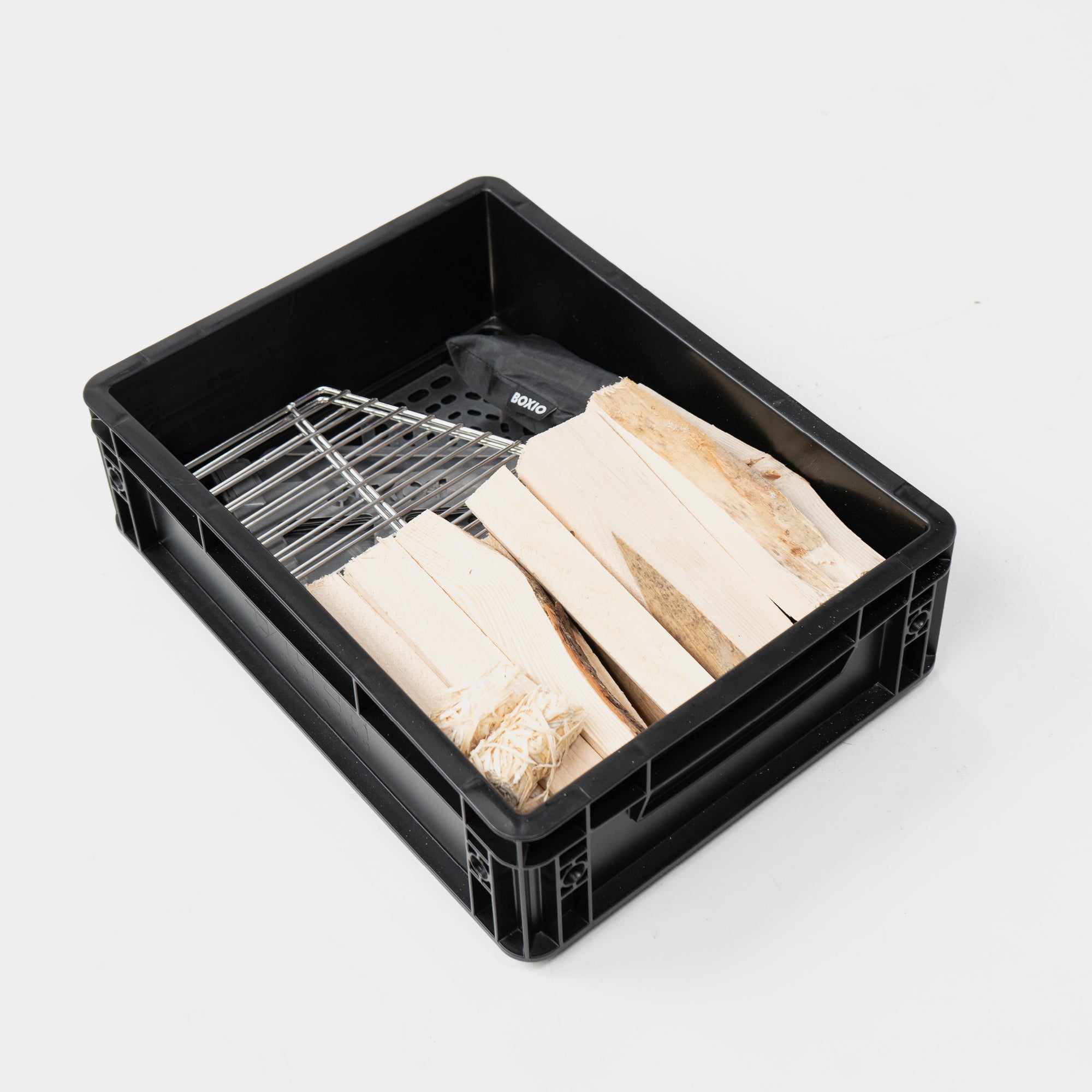 BOXIO FIRE BUNDLE I Feuerschale mit Grill in Eurobox