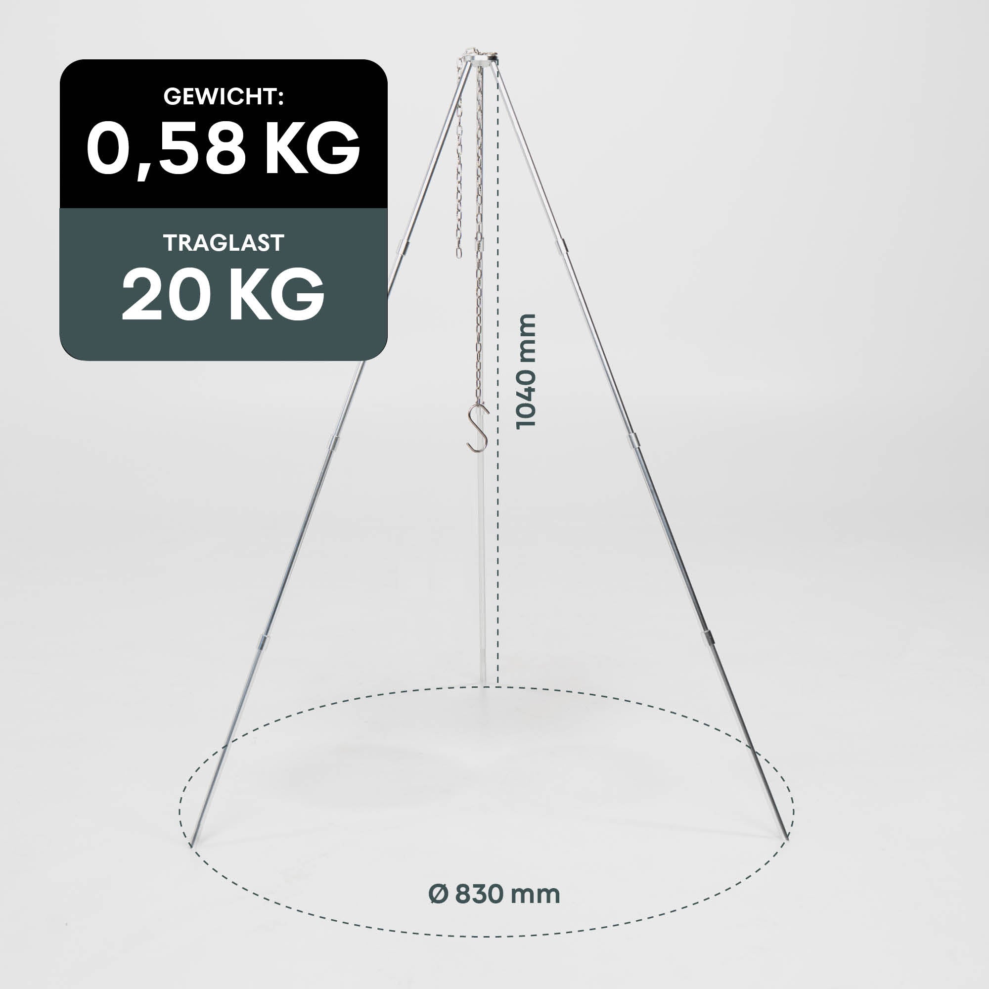 BOXIO TRIPOD I Dreibein für Feuerschale