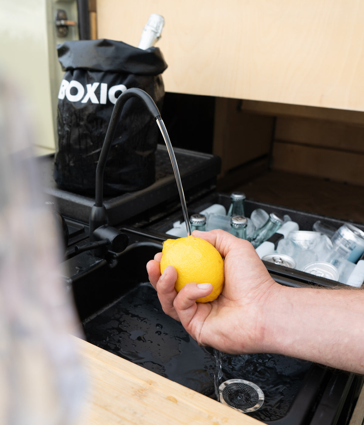 mobiles waschbecken Outdoor Küche