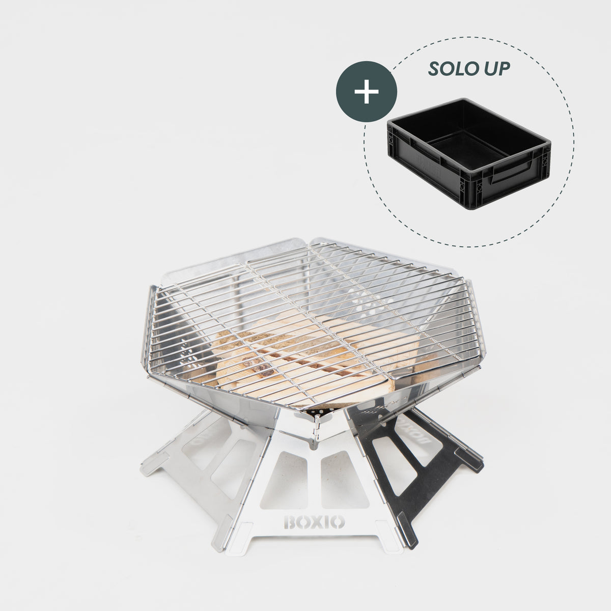 BOXIO FIRE I Fire bowl with grill