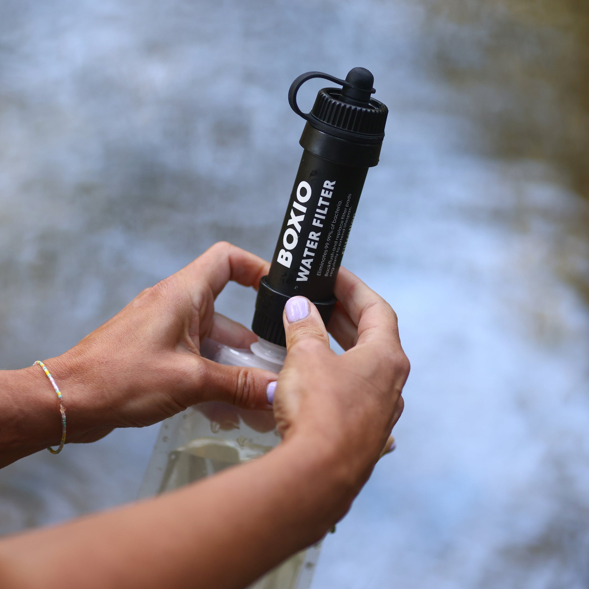 Mobiler Wasserfilter Outdoor I BOXIO WATER FILTER
