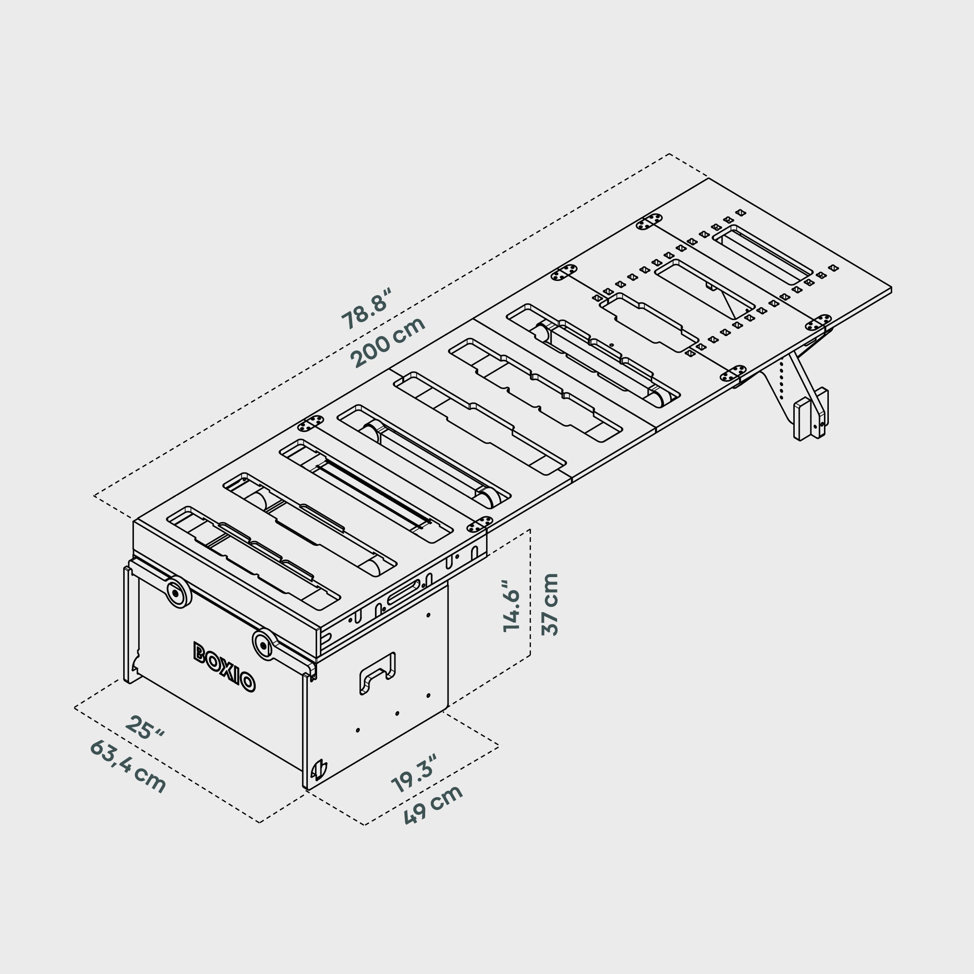 BOXIO RACK BUNDLE S I Modulare Campingbox